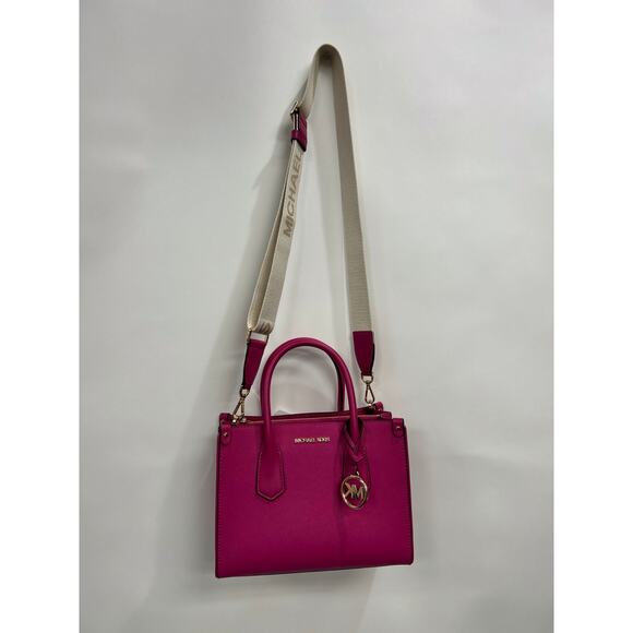 Michael Kors Maple Women’s Signature MK Logo Satchel - Picture 5 of 8